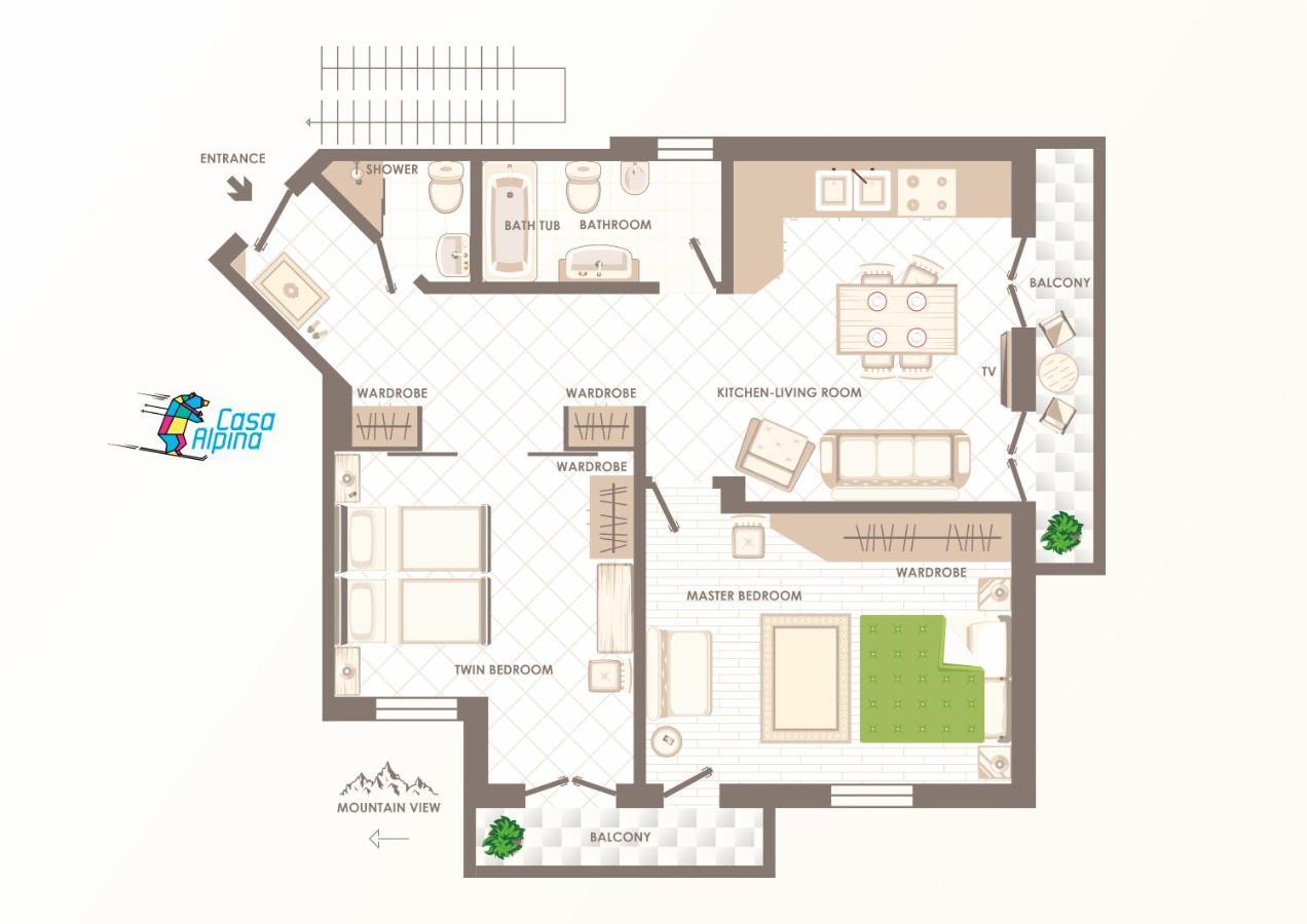 Casa Alpina - Appartamento Aosta Kültér fotó